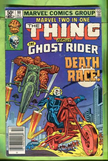 Marvel Two-in-One Featuring The Thing and Ghost Rider Vol. 1 #80 Oct 81