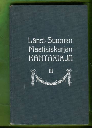 Länsi-Suomen Maatiaiskarjan kantakirja 3