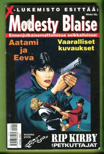X-lukemisto esittää: Modesty Blaise 1/95 - Aatami ja Eeva & Vaaralliset kuvaukset