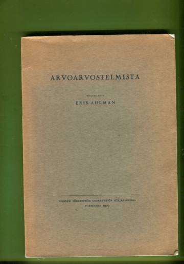 Arvoarvostelmista