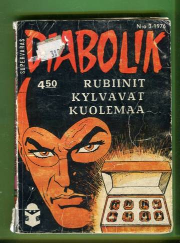 Diabolik Supervaras 3/76 - Rubiinit kylvävät kuolemaa