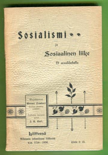 Sosialismi ja sosiaalinen liike 19 vuosisadalla