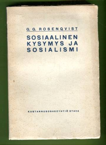 Sosiaalinen kysymys ja sosialismi