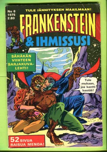 Frankenstein & ihmissusi 6/75
