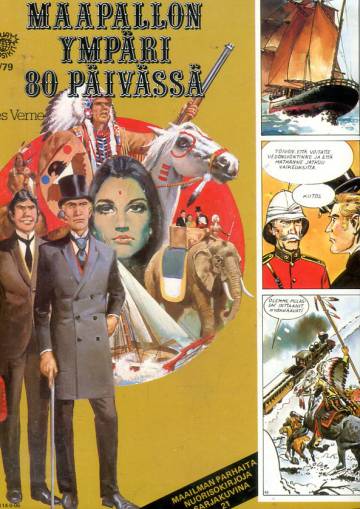 Sarjasuosikit 6/79 - Maailman parhaita nuorisokirjoja sarjakuvina 21: Maapallon ympäri 80 päivässä