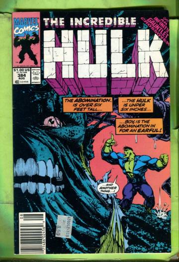 Incredible Hulk Vol. 1 #384 Aug 91