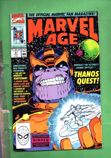 Marvel Age Vol. 1 #91 Aug 90