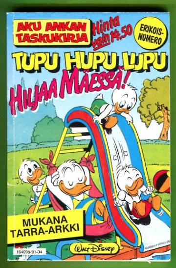 Aku Ankan taskukirja Erikoisnumero 5 - Tupu, Hupu, Lupu: Hiljaa mäessä! + tarraliite