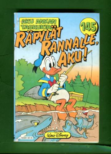 Aku Ankan taskukirja 145 - Räpylät rannalle, Aku! (1. painos)