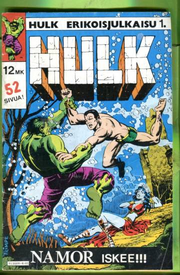 Hulk-erikoisjulkaisu 1 - Namor iskee!!!