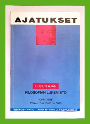 Ajatukset - Uuden ajan filosofian lukemisto