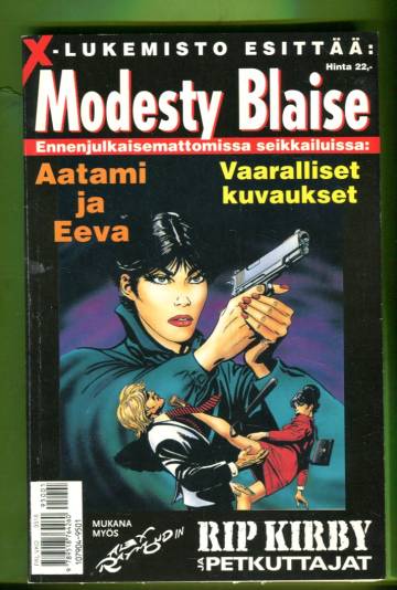 X-lukemisto esittää 1/95 - Modesty Blaise: Aatami ja Eeva & Vaaralliset kuvaukset