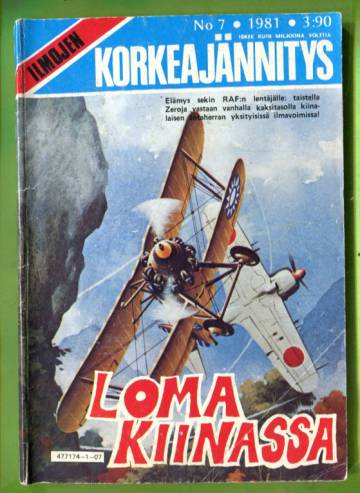 Ilmojen Korkeajännitys 7/81 - Loma Kiinassa