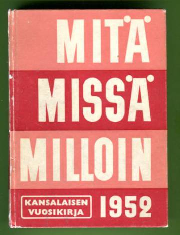 Mitä Missä Milloin 1952 (MMM)