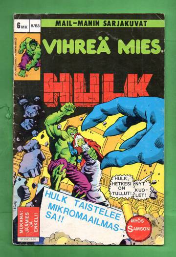 Vihreä mies Hulk 6/83