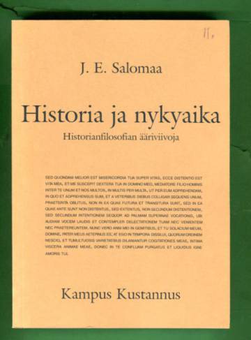 Historia ja nykyaika - Historianfilosofian ääriviivoja