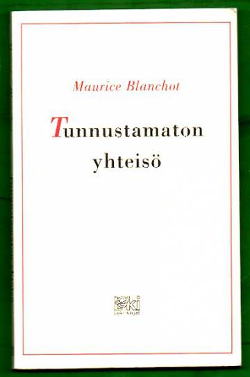 Tunnustamaton yhteisö