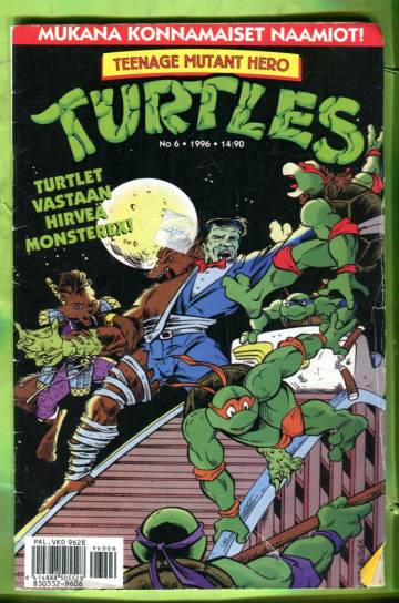Teenage Mutant Hero Turtles 6/96 +LIITE