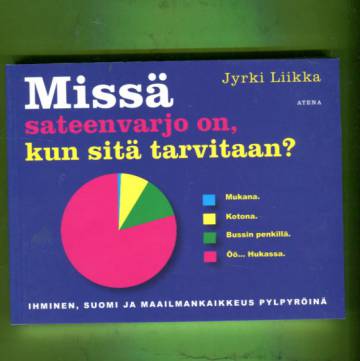 Missä sateenvarjo on, kun sitä tarvitaan? - Ihminen, Suomi ja maailmankaikkeus pylpyröinä