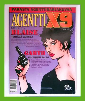Agentti X9 -albumi 1991 - Modesty Blaise & Garth