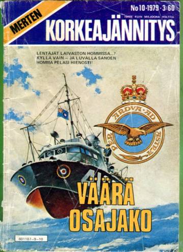 Merten korkeajännitys 10/79 - Väärä osajako