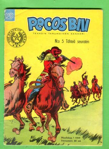 Pecos Bill 5/59 - Tähteä seuraten