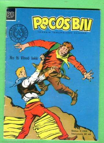 Pecos Bill 16/59 - Vihreä liekki