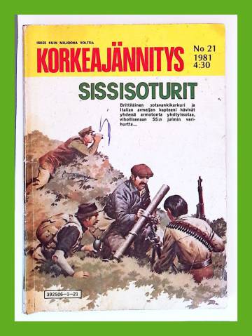 Korkeajännitys 21/81 - Sissisoturit