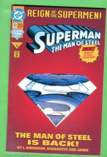 Superman: The Man of Steel No. 22, June 1993