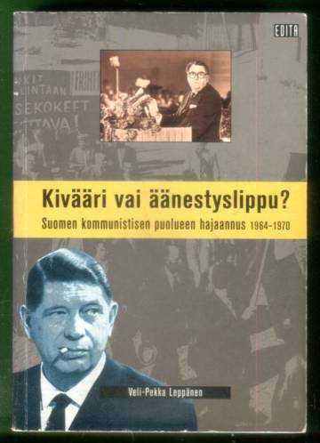 Kivääri vai äänestyslippu? Suomen kommunistisen puolueen hajaannus 1964-1970