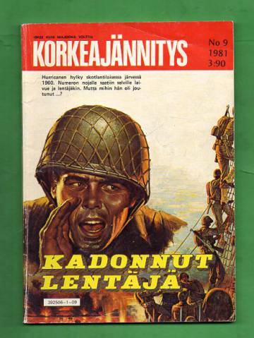 Korkeajännitys 9/81 - Kadonnut lentäjä