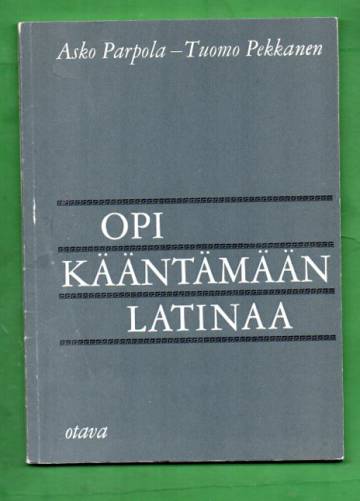 Opi kääntämään latinaa
