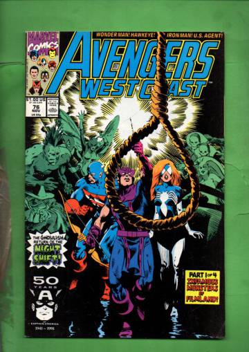 Avengers West Coast Vol 2 #76 Nov 91