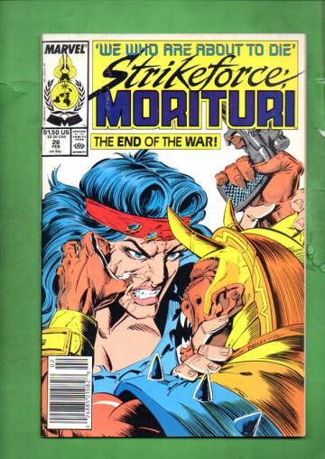 Strikeforce: Morituri Vol. 1 #26 Feb 89