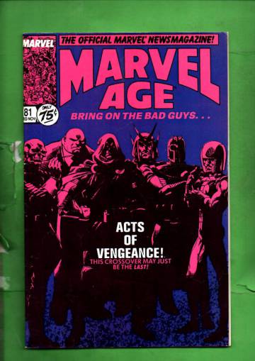 Marvel Age Vol. 1 #81 Mid Nov 89