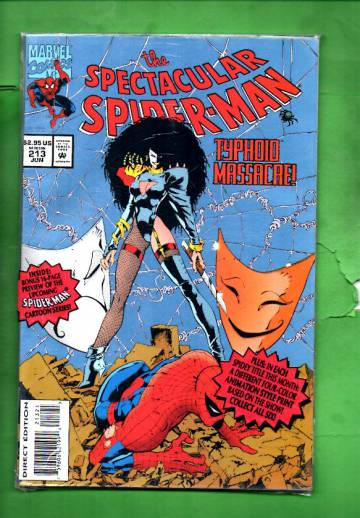 The Spectacular Spider-Man Vol. 1 #213 Jun 94 (avaamaton pakkaus, sisältää liitteen)