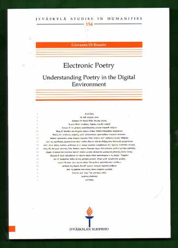 Electronic Poetry - Understanding Poetry in the Digital Enviroment