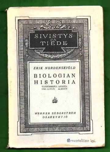 Biologian historia yleiskatsauksellisesti esitettynä 1 - Vanhimmista ajoista 1700-luvun alkuun