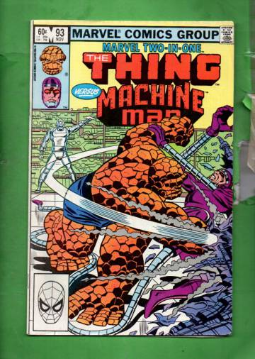 Marvel Two-In-One featuring The Thing Vol 1 #93 Nov 82