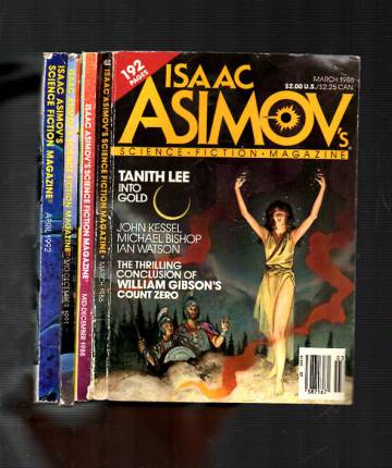 Isaac Asimov's Science Fiction Magazine -paketti (4 lehteä)
