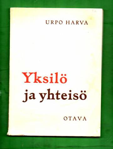 Yksilö ja yhteisö