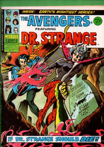 Avengers #72 Feb 75