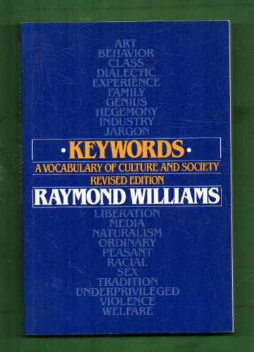 Keywords - A vocabulary of culture and society