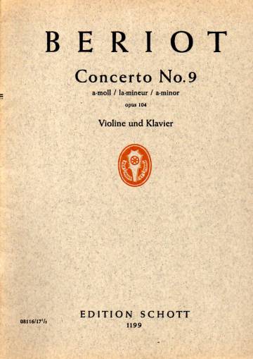 Concerto No. 9, a-moll / la-mineur / a-minor, für Violine und Orchester (opus 104)