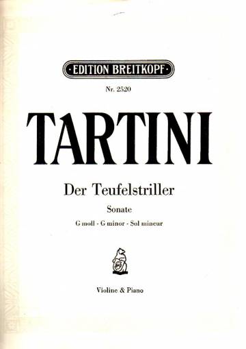 Der Teufelstriller - Sonate, G moll - G minor - Sol mineur, für Violine und Klavier