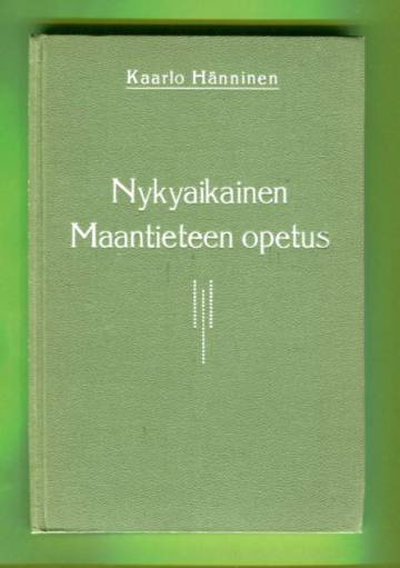 Nykyaikainen maantieteen opetus