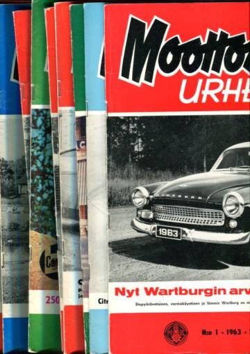 Moottoriurheilu - Vuosikerta 1963 (numerot 1-12)