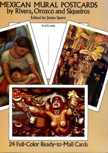 Mexican Mural Postcards by Rivera, Orozco and Siqueiros - 24 Full-Color Ready-to-Mail Cards