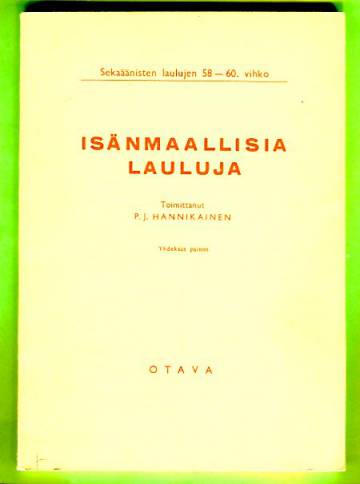 Isänmaallisia lauluja