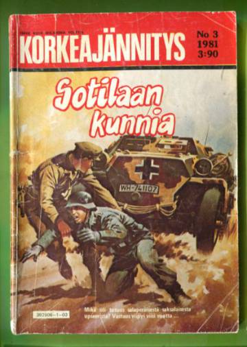 Korkeajännitys 3/81 - Sotilaan kunnia